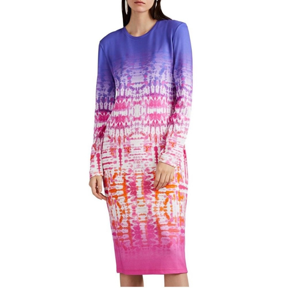 Prabal Gurung Ombre Tie Dye Dress